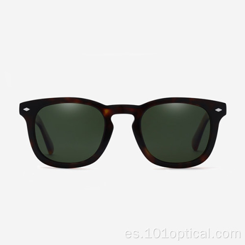 Gafas de sol cuadradas retro de acetato para mujeres y hombres